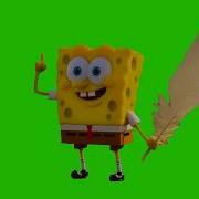 Footage On A Green Background Reindeer Sponge Bob Футаж На Зеленом