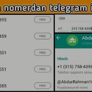 Usa Nomerdan Telegram Account Ochish Amerika Nomerdan Telegram