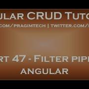 Filter Pipe In Angular