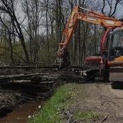 Ebola B V Aan Het Snipperen Wood Chipper Ufkes Greentec 952 Mega Doosan Dx140W Excavator