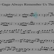 Lady Gaga Always Remember Us This Way Violin Sheetmusic