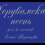 Херувимская Песнь 3Х Голосная