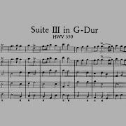 Suite No 3 In G Major Hwv 350 Vi