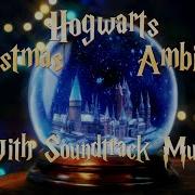 Hogwarts Christmas Ambience Harry Potter Snow Globe Background With