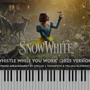 Snow White 2025 Whistle While You Work Piano