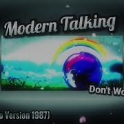 Modern Talking Acapella Echo Version