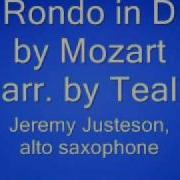 Mozart Rondo In D Alto Saxophone Solo