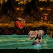 Donkey Kong Country 3 Snes Kremwood Forest S Bobbing Barrel Brawl