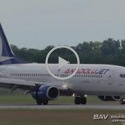 Anadolujet Boeing 737 800 Landing Istanbul Sabiha Gokcen Airport Tc Jkv