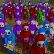 100 Слендипузиков На Одной Карте Битва Тысячелетия Slendytubbies 3