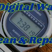 Vintage Digital Watch Clean Repair