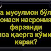 Ўлган Фарзанд Кўмиш Масаласи Абдуллоҳ Зуфар Ҳафизаҳуллоҳ