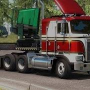 American Truck Simulator Kenworth K 100 E Transporting Knuckleboom Loader