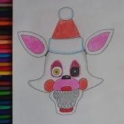 How To Draw Mangle Christmas Fnaf Как Нарисовать Новогоднюю Мангл