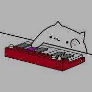 Кот Играет На Пианино Прикол Анимация Мем Bongo Cat