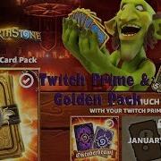 Золотой Бустер Hearthstone За Twitch Prime