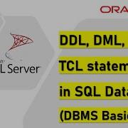 Ddl Dml Dcl Tcl Statements In Sql Database Basics