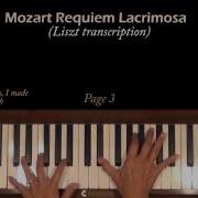 Mozart Requiem Lacrimosa Liszt Piano Tutorial