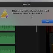 Imovie Error Fix This Item Cannot Be Shared While It Is Still