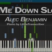 Alec Benjamin Let Me Down Slowly Piano Cover Synthesia Tutorial By Littletranscriber