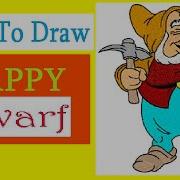 How To Draw A Happy Dwarf Как Нарисовать Гнома Весельчака