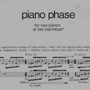 Steve Reich Piano Phase