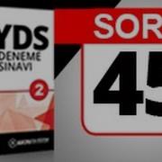 Soru 45 Yds Paragraf Çıkarım Sorusu Ve Çözümü