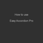 How To Use Easy Accordion Pro Wordpress Plugin