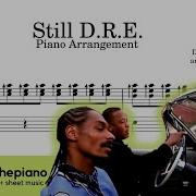 Still D R E Dr Dre Free Piano Sheet Music