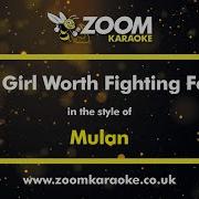 Mulan A Girl Worth Fighting For Karaoke