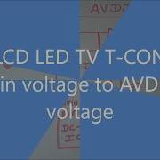 Lcd Led Tv T Con Vin Voltage To Avdd Voltage