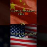 Countries That Support Usa Vs Countries That Support China