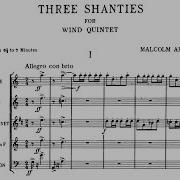 Three Shanties For Wind Quintet Op 4 I Allegro Con Brio