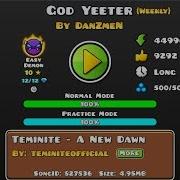 God Yeeter By Danzmen Weekly Demon 1 Coin Geometry Dash