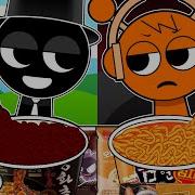 Lncredibox Sprunk Black Vs Oren Convenience Store Btack Orange Mukbang Lncredibox Animation