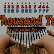 A Thousand Years By Christina Perri Kalimba Cover