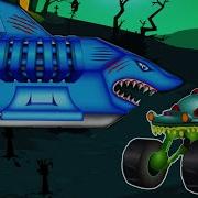 Haunted House Monster Truck Scary Flying Shark Scary Rhymes For Children