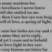 She Is Not Fair To Outward View By Hartley Coleridge