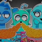 Lncredibox Sprunki Sprunki Oc Aqua Horo Family Convenience Store Food Mukbang Animation Asmr