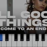 All Good Things Come To An End Nelly Furtado Easy Piano Cover