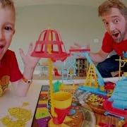 Father Son Play Mouse Trap Don T Get Caught