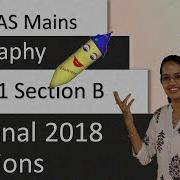 Ias Mains Geography Optional 2018 Solutions Paper 1 Section B