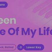 Love Of My Life Lower Key Piano Karaoke Instrumental Queen