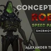 Robot Speed Painting Рисуем Робота