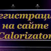 Регистрация На Сайте Calorizator Для Подсчёта Калорий Считаем Калории И Снижаем Вес