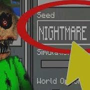 Never Play Minecraft Nightmare Baldis Basics World Haunted Baldi S Basics In Education Seed V2