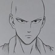 How To Draw Saitama Как Нарисовать Сайтаму Onepunchman