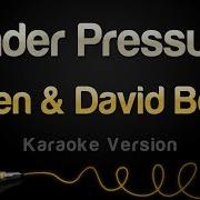 Queen Under Pressure Karaoke Instrumental Lyrics