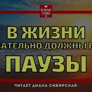 В Жизни Обязательно Должны Быть Паузы Такие Паузы Когда С Вами Ничего