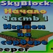 Выживание На Skyblock На Сервере 1 Начало